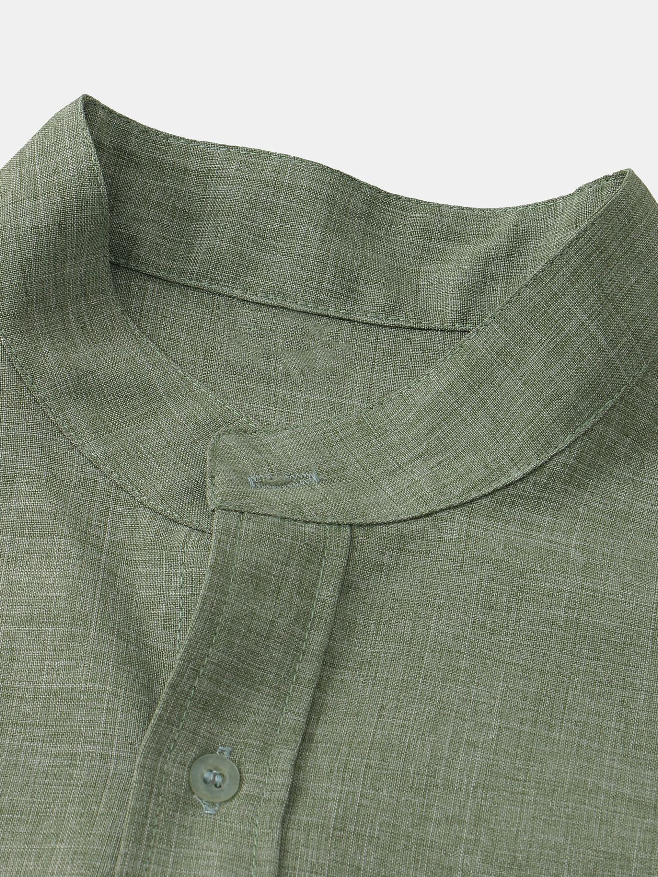 Men's Stand Collar Shirt with Pocket