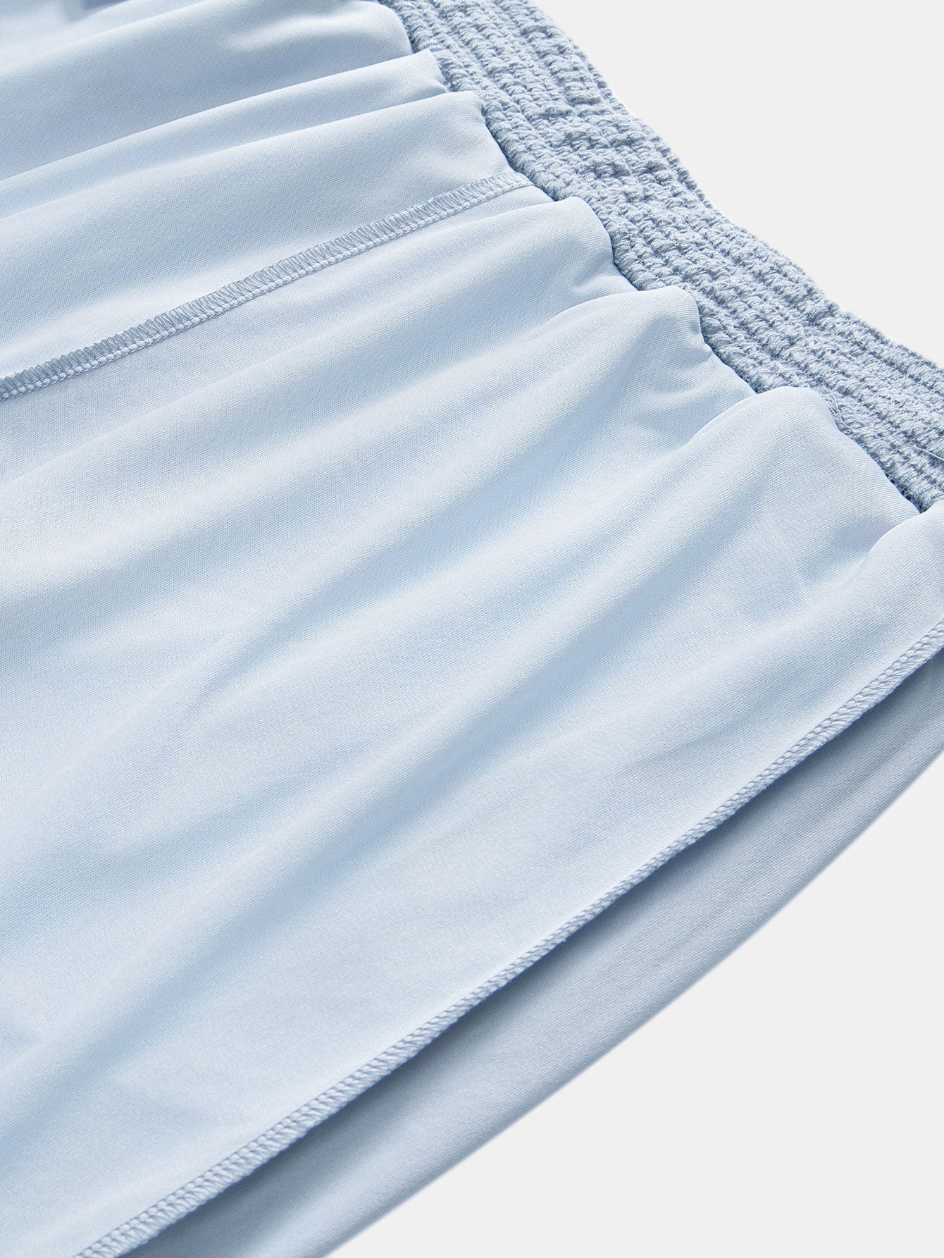 Waffle Texture Cuban Shirt and Shorts Set