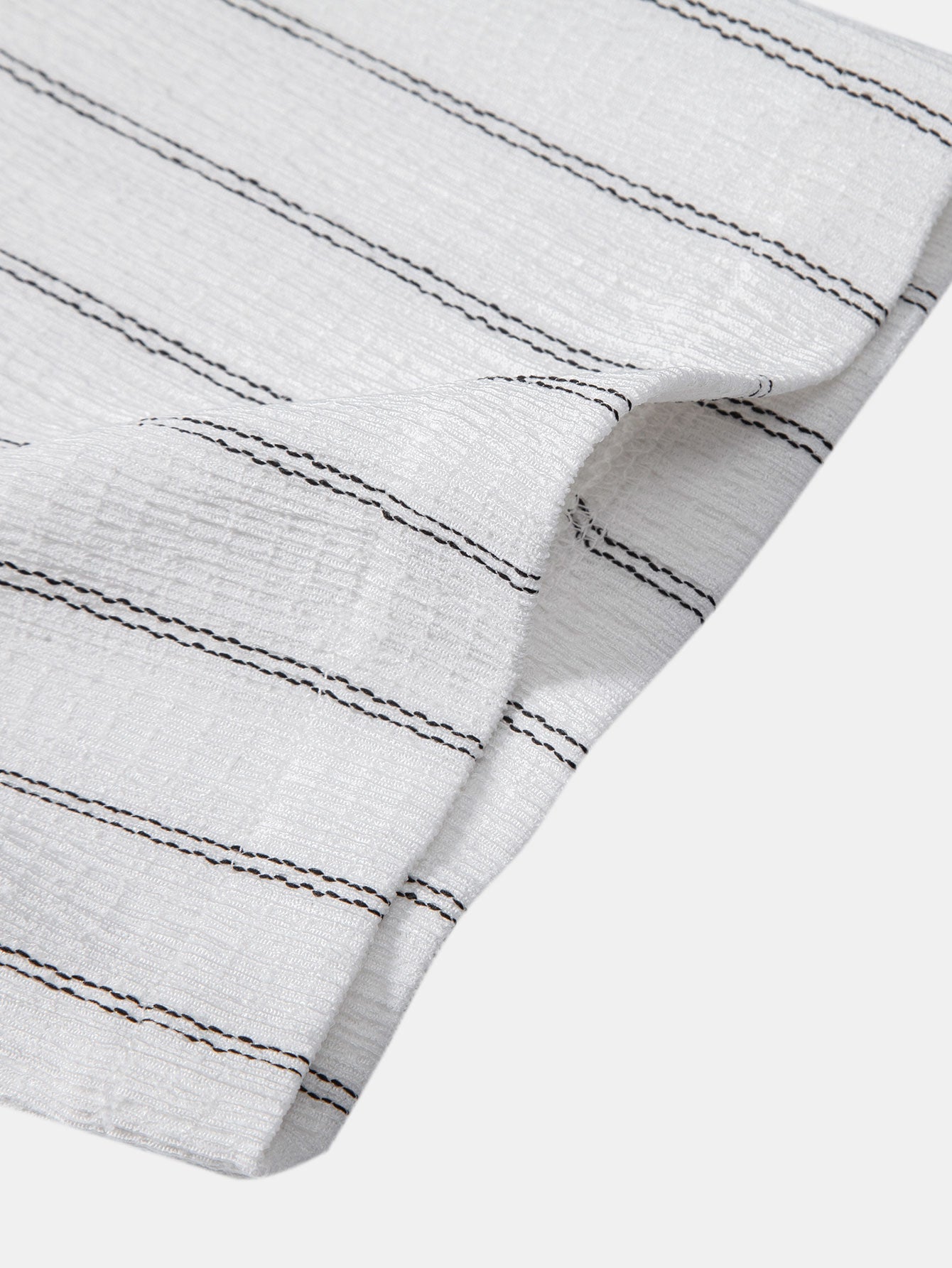 Textured Stripe Button-Up Shirt