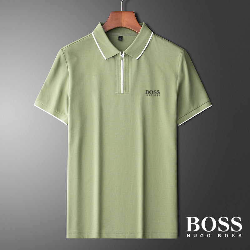 Воsѕ - Polo Shirt in Cotton Silk Blend