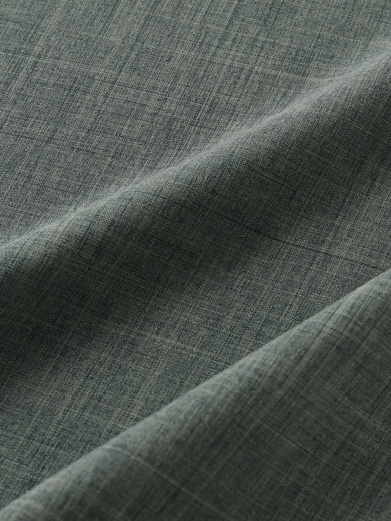 Short Sleeve Henley Shirt with Linen Texture