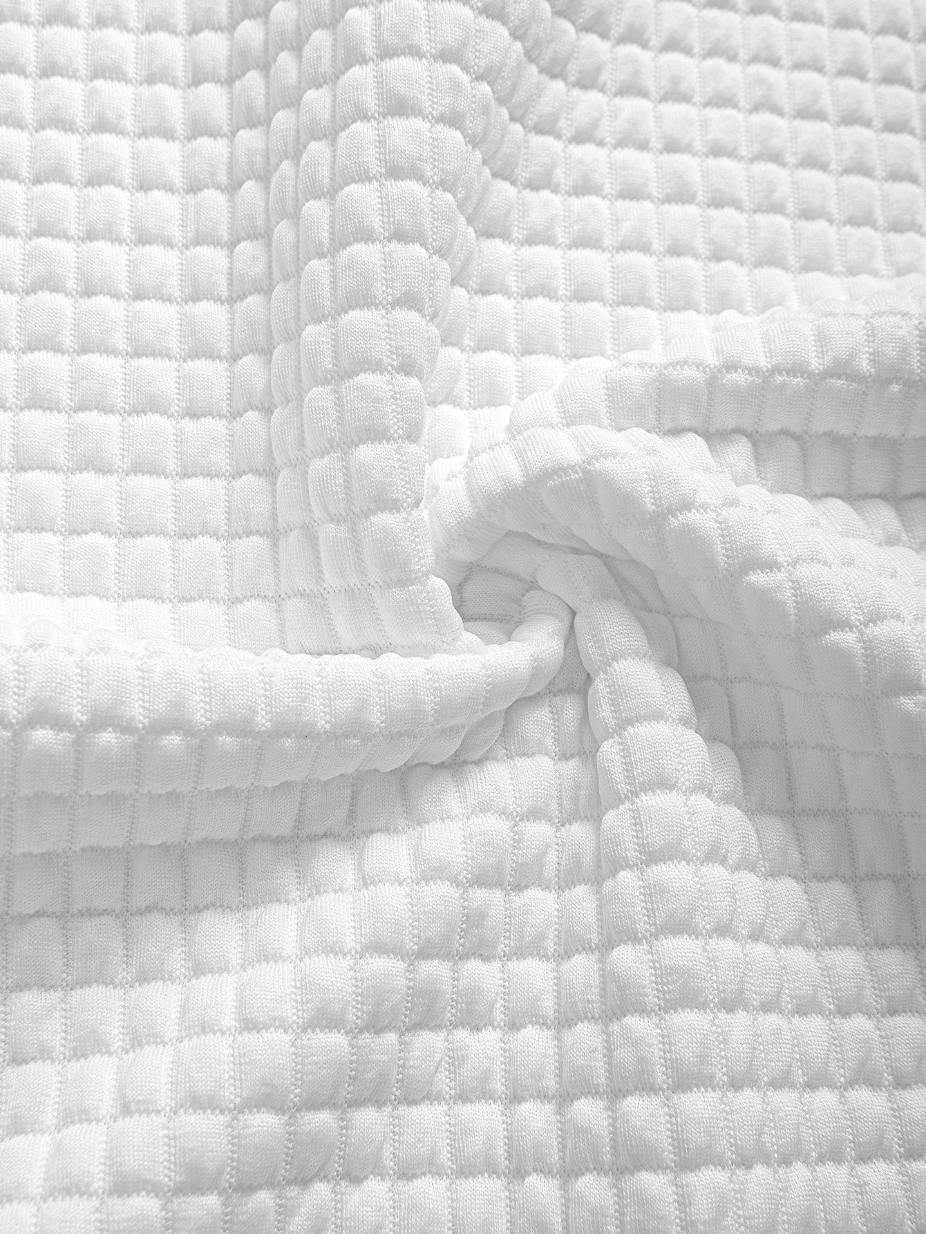 sleeveless Waffle Knit Hooded Vest