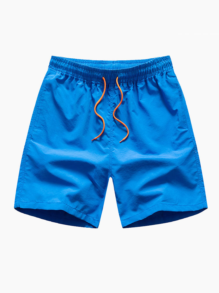 Men's Mid-Length Drawstring Swim Trunks