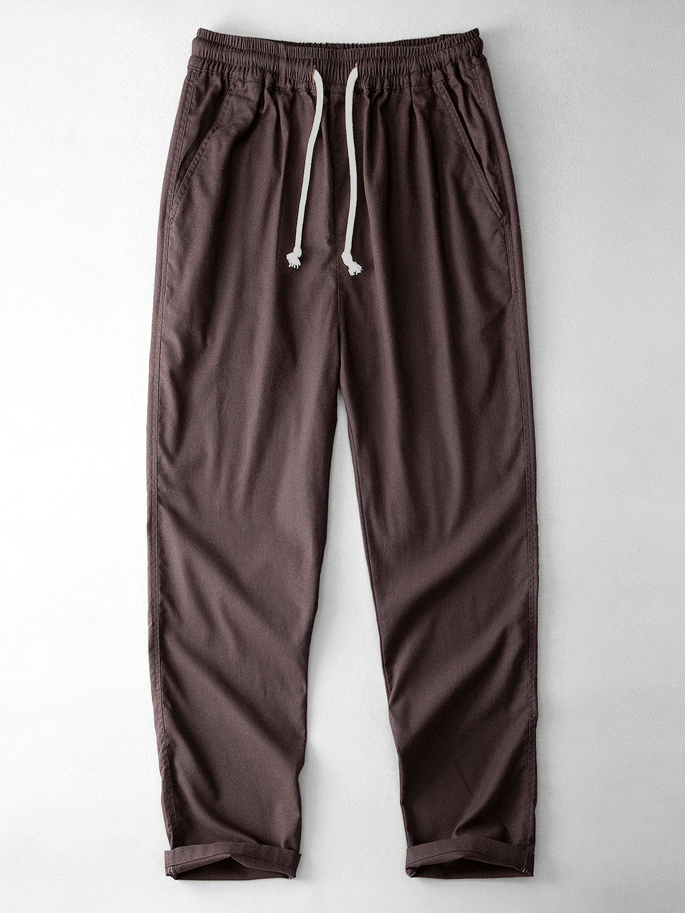 Classic Linen Straight-Leg Trousers