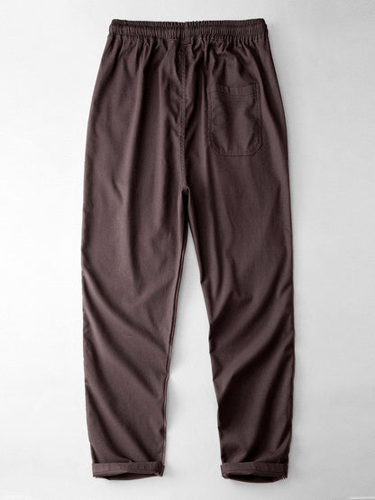 Classic Linen Straight-Leg Trousers