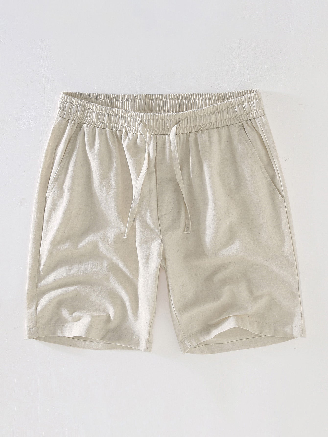 Drawstring Linen Shorts