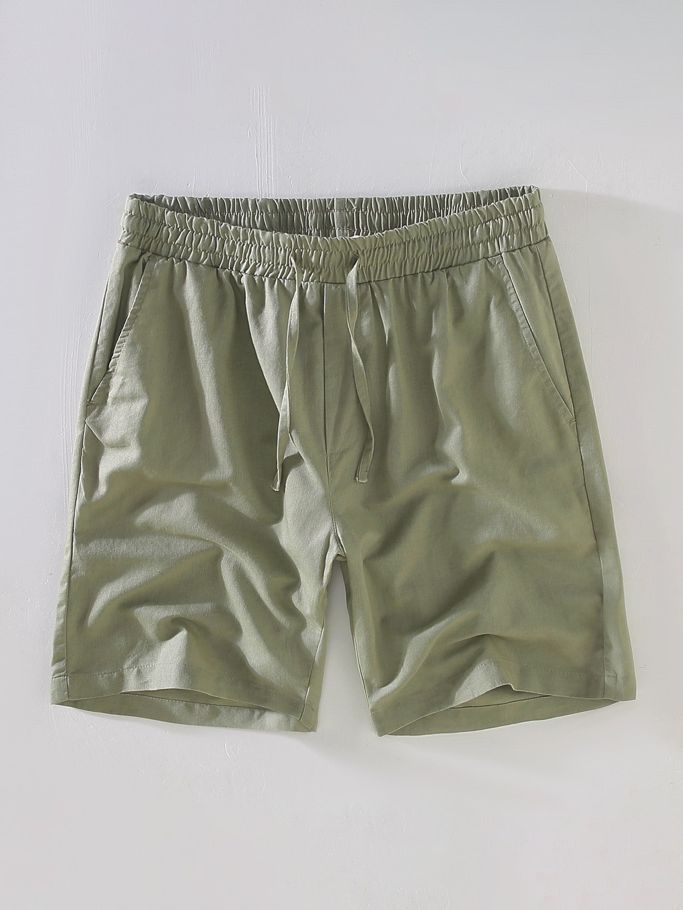 Drawstring Linen Shorts