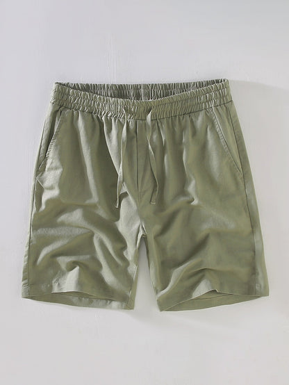 Drawstring Linen Shorts