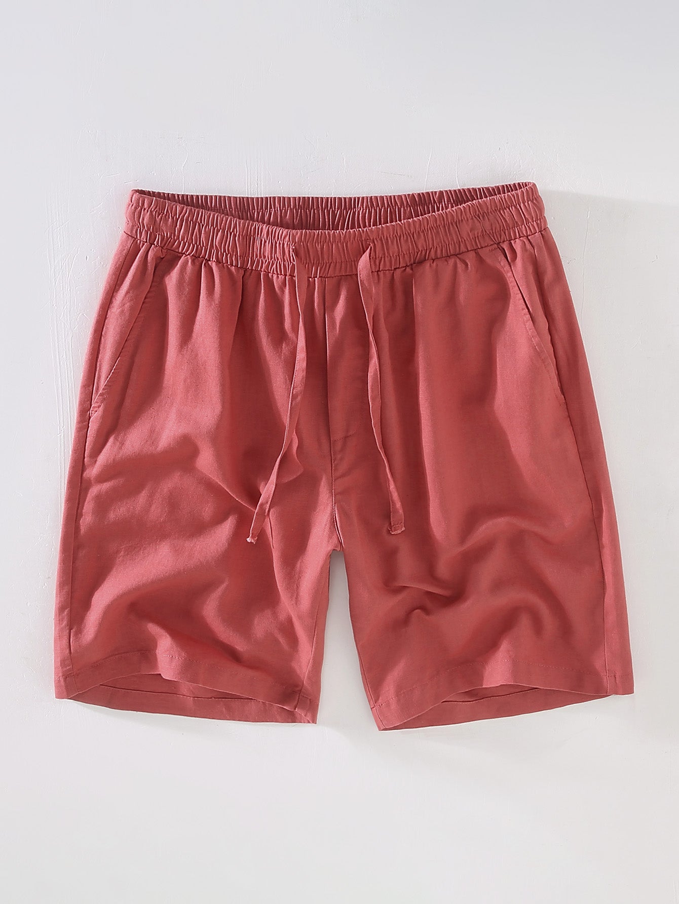 Drawstring Linen Shorts