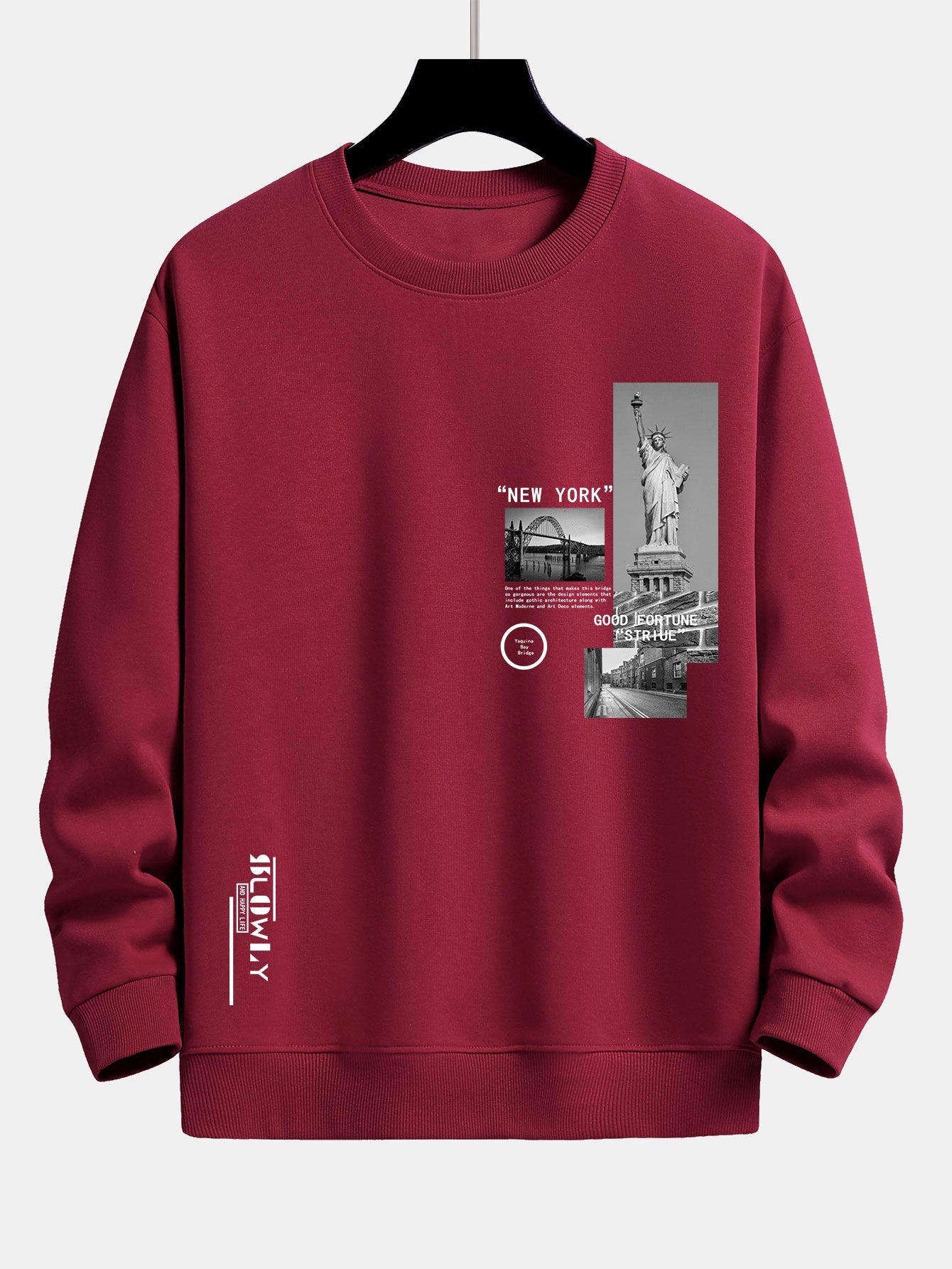 Relaxed Fit Sweatshirt Featuring New York Architecture Print