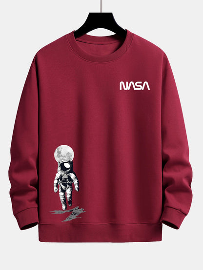Relaxed Fit Sweatshirt Featuring NASA Astronaut Design