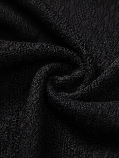 Textured Jacquard Muscle Fit Shirt