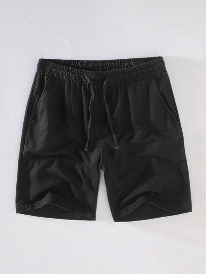 Drawstring Linen Shorts