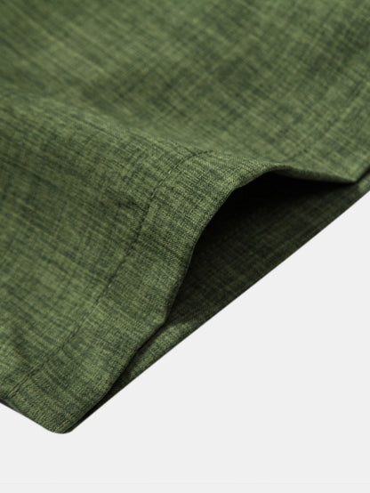 Short Sleeve Stand-Up Collar Shirt