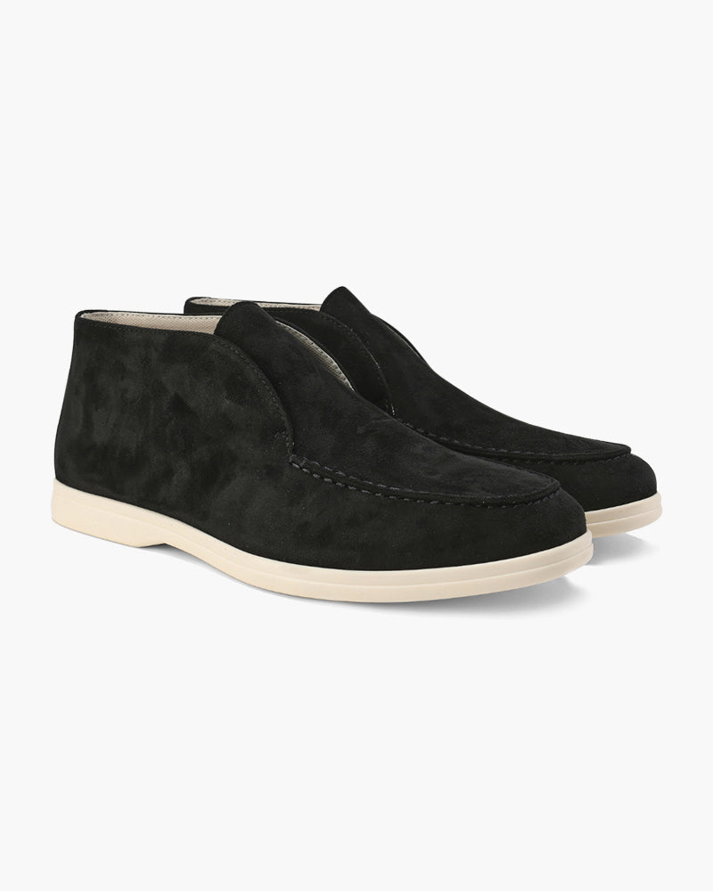 Suede High-Top Loafers