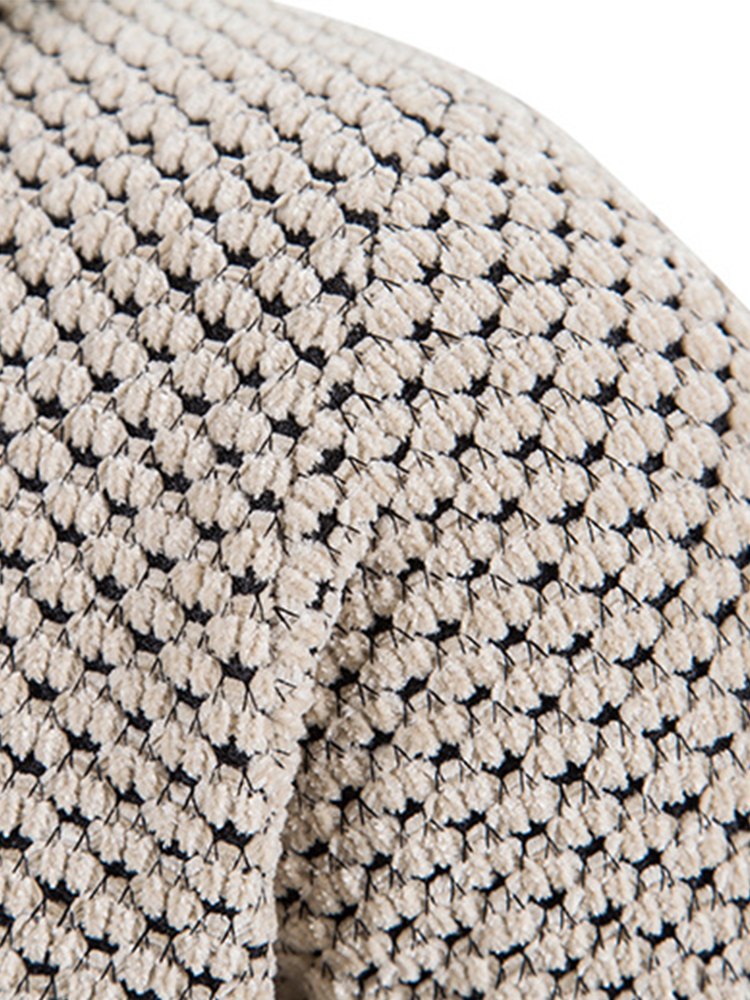 Textured Hooded Sweater with Extended Length