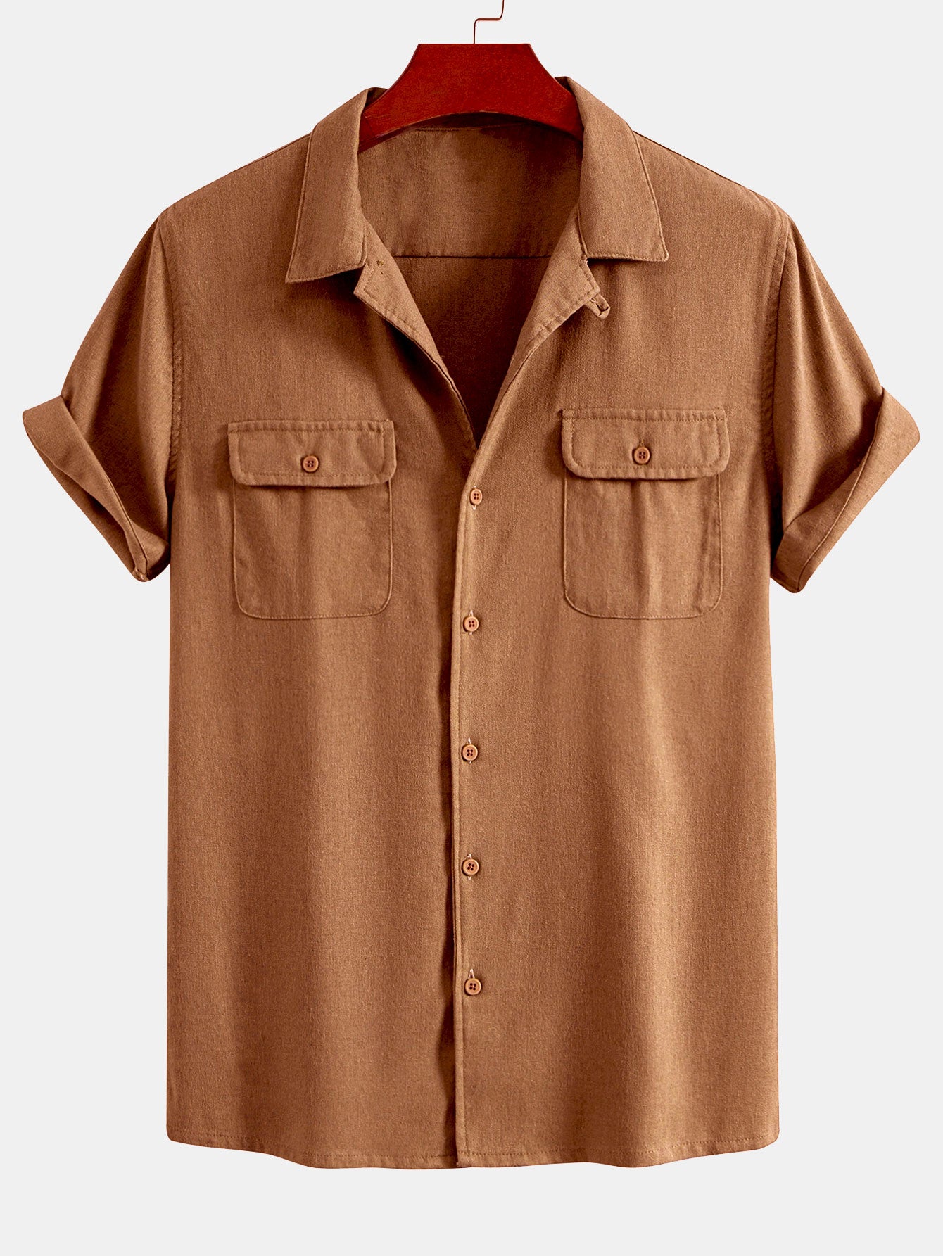 Pocketed Linen Cuban Shirt
