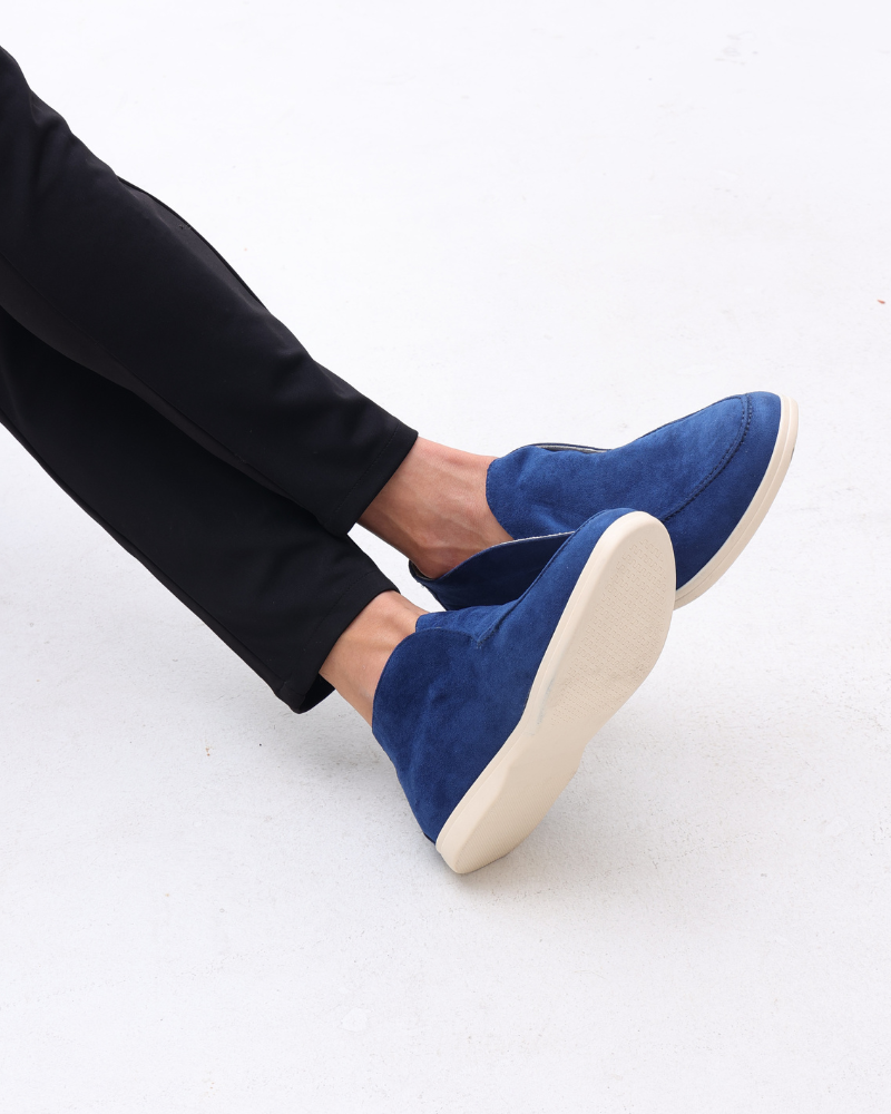 Suede High-Top Loafers