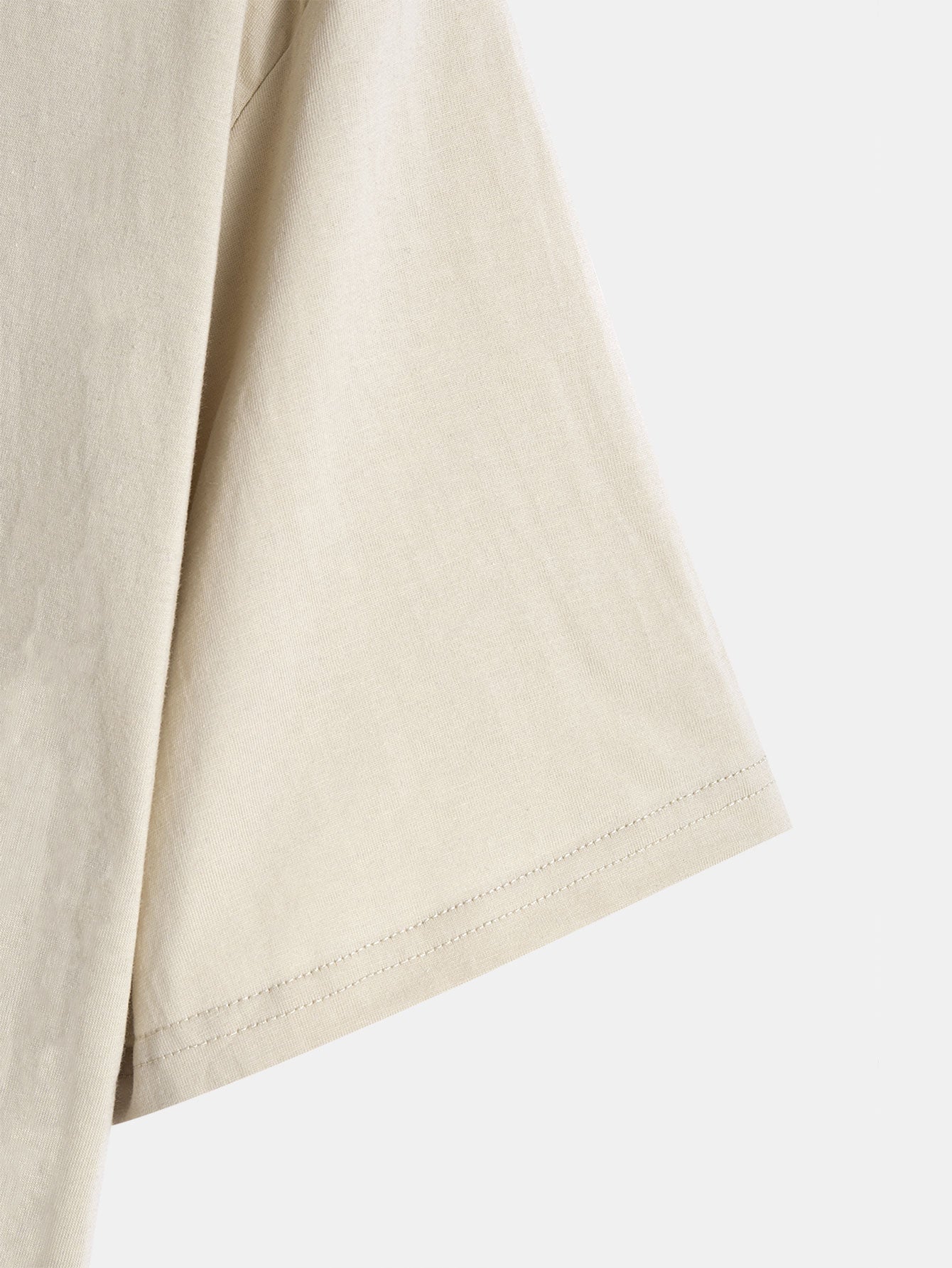 Set of 3 Essential Cotton Arc Hem T-Shirts