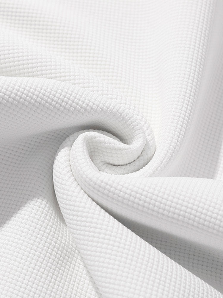 Paisley Patterned Waffle Knit Sweatshirt