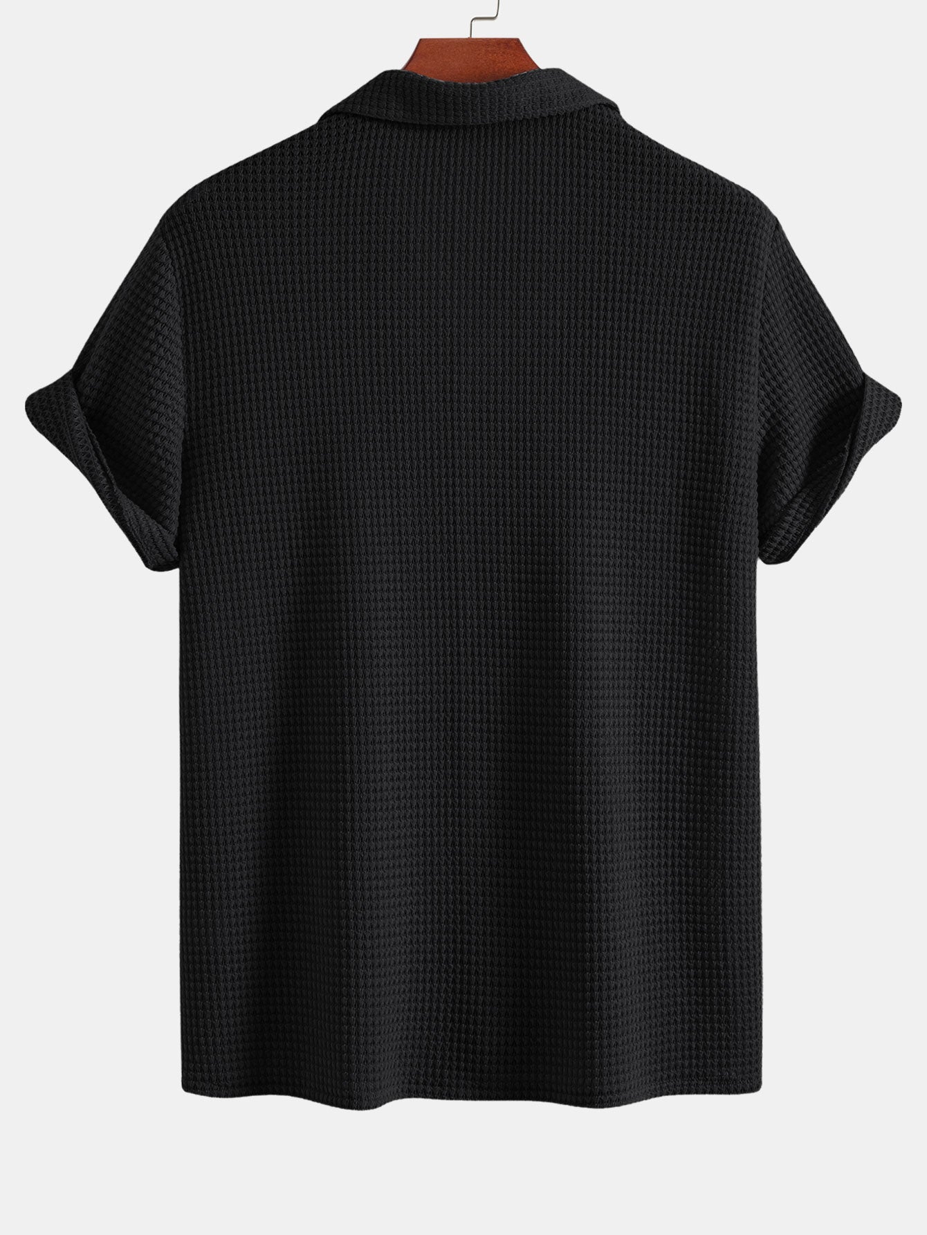 Cuban Shirt with Waffle Texture