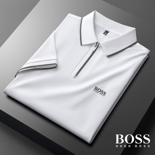 Воsѕ - Polo Shirt in Cotton Silk Blend