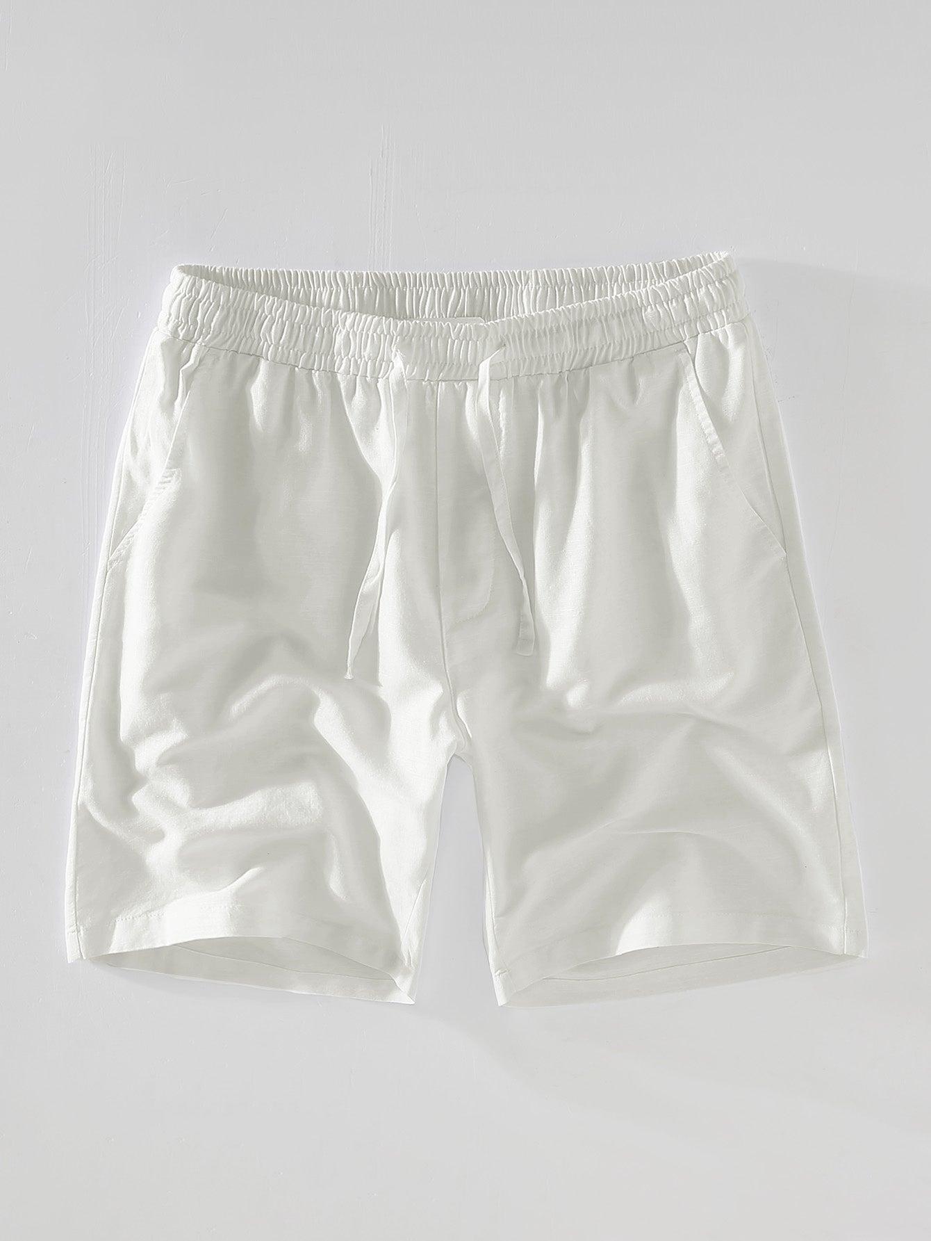 Drawstring Linen Shorts