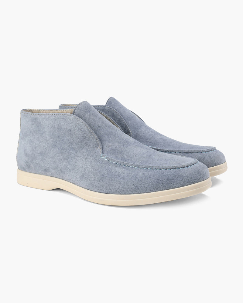 Suede High-Top Loafers