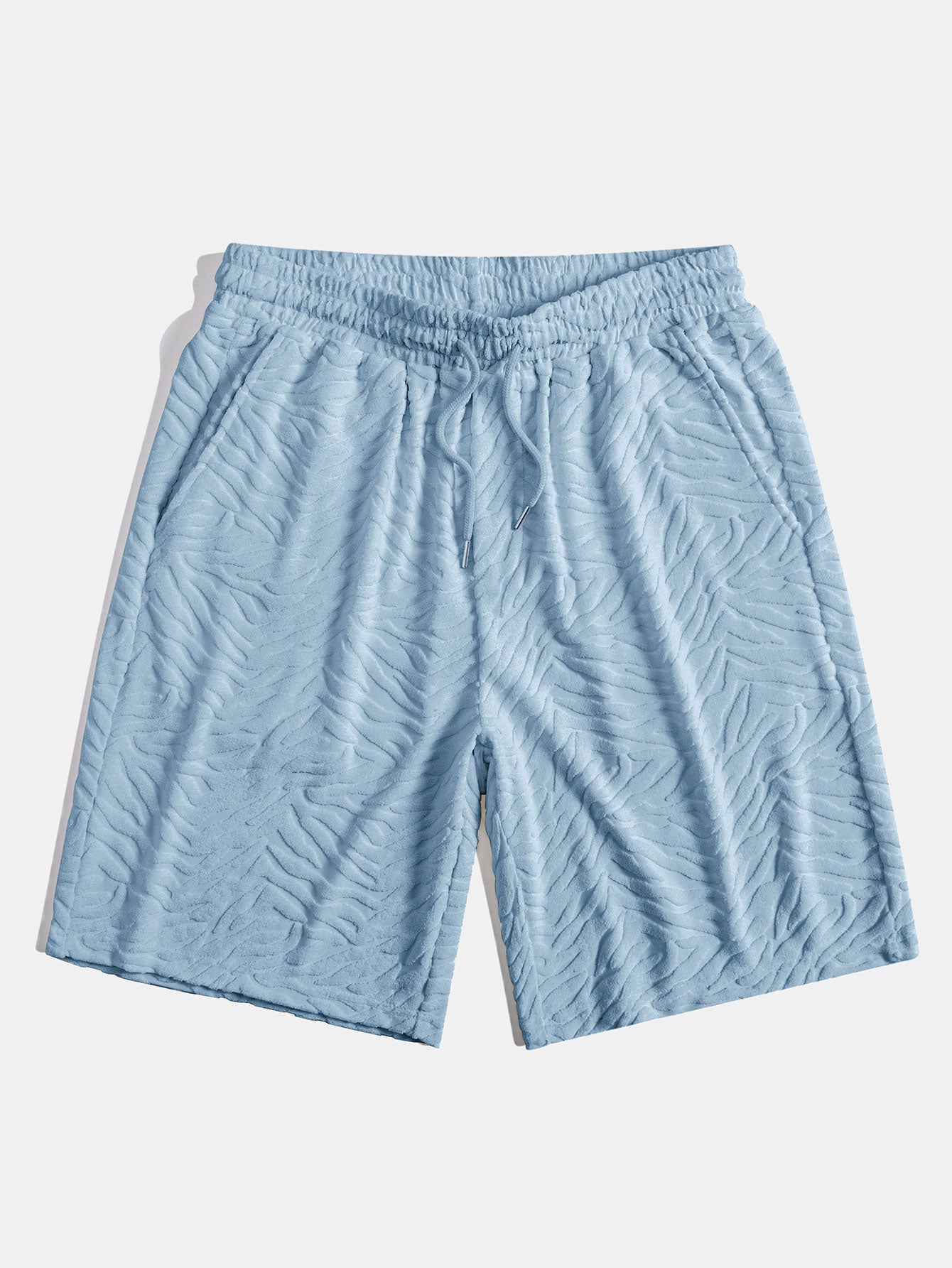 Cuban Shirt and Shorts Set with Animal Texture Terry