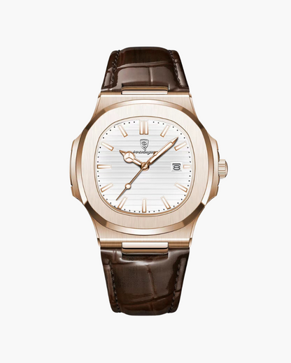 Lisbon Genuine Leather Timepiece