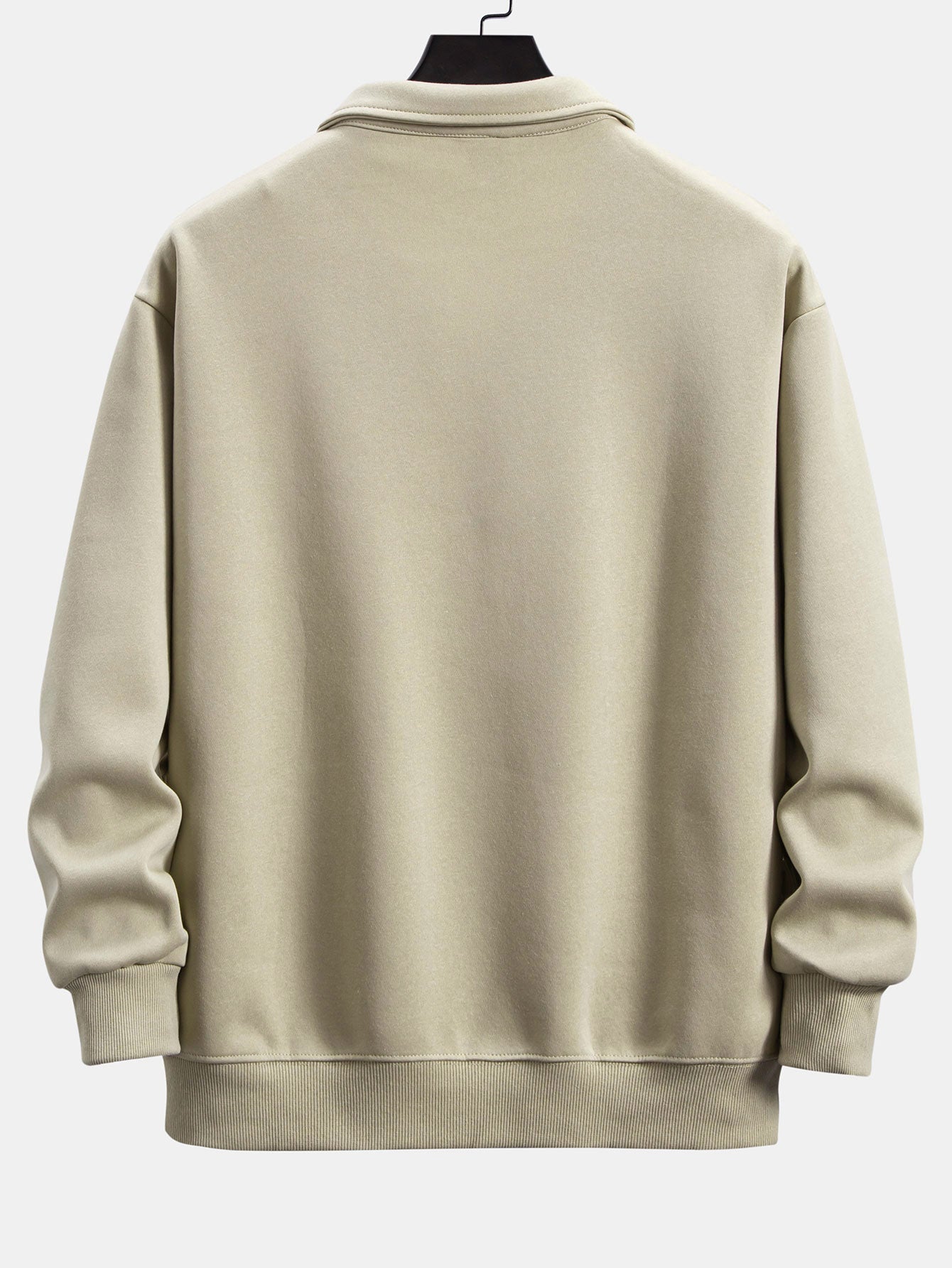 Comfortable Relaxed Fit Polo Neck Sweatshirt