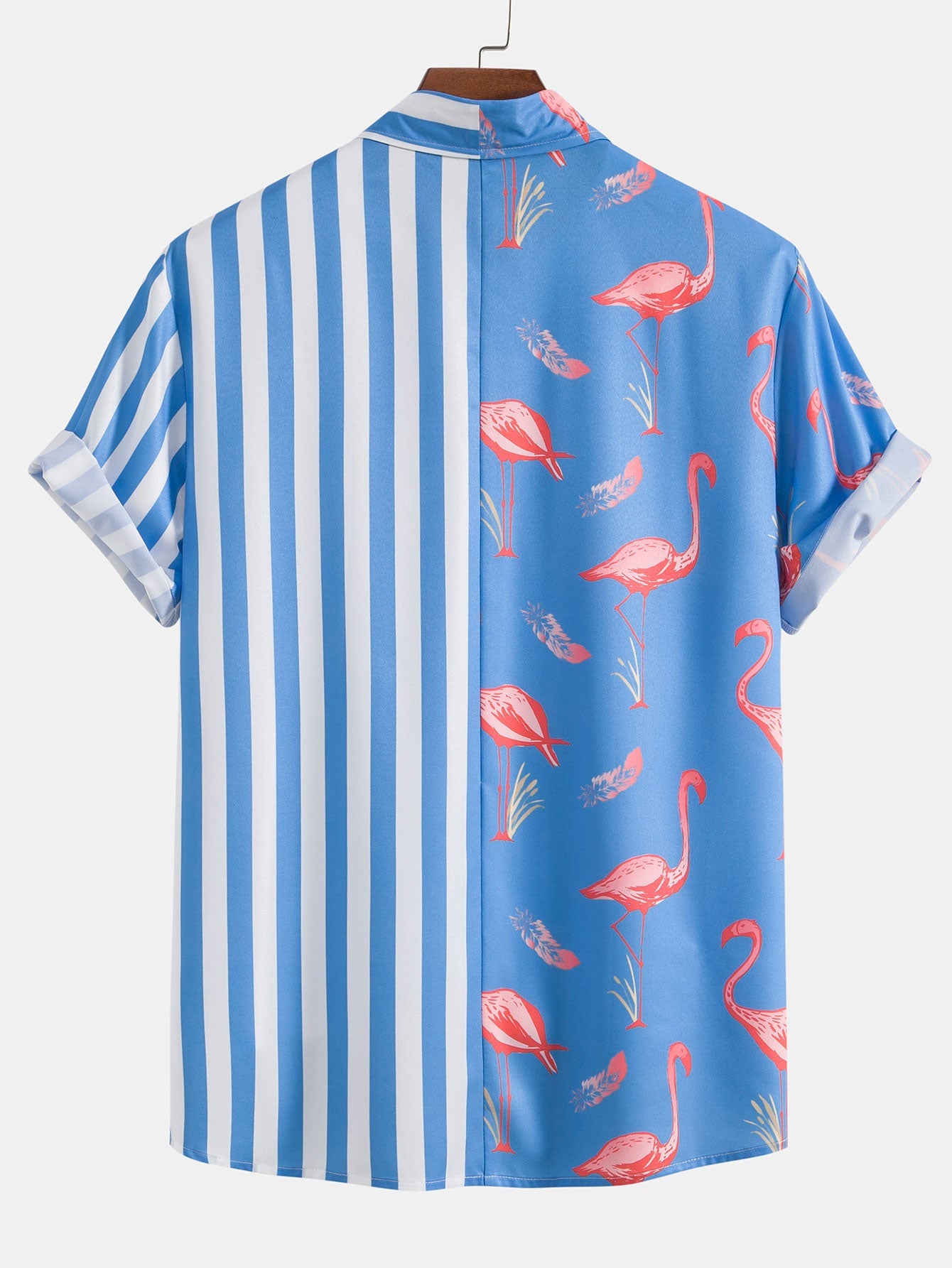 Striped Flamingo Panel Shirt