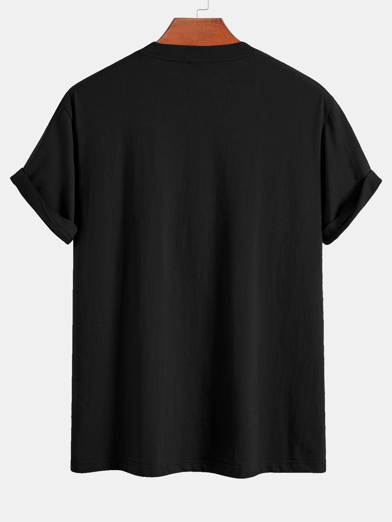 Classic Fit Cotton T-Shirt and Swim Shorts Set with Los Angeles Palm Tree Print