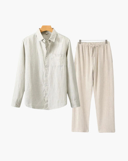 Long Sleeve Linen Set
