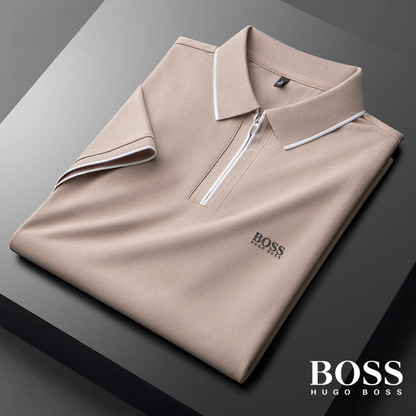 Воsѕ - Polo Shirt in Cotton Silk Blend