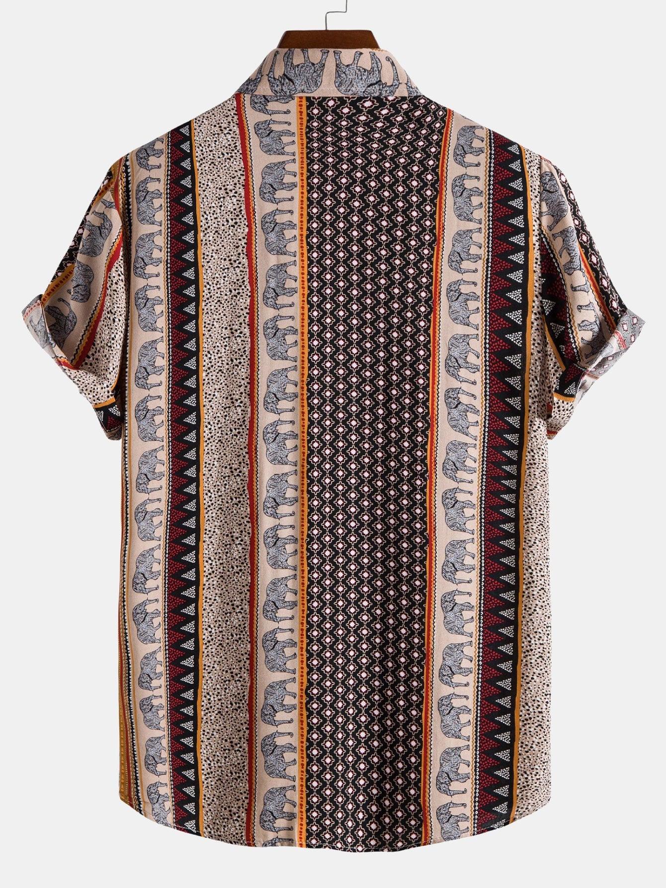 Geometric Elephant Print Shirt