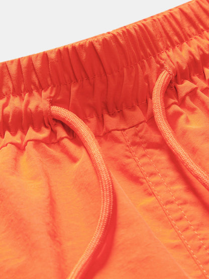 Men's Mid-Length Drawstring Swim Trunks