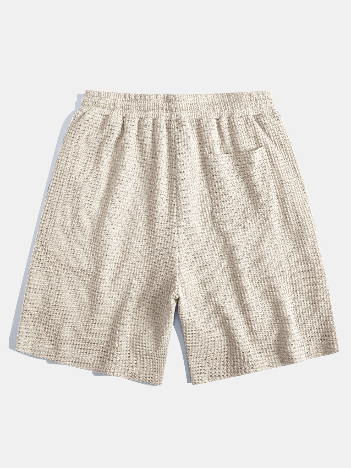 Waffle Texture Cuban Shirt and Shorts Set