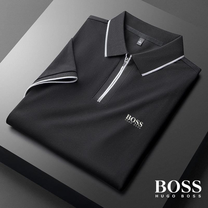 Воsѕ - Polo Shirt in Cotton Silk Blend