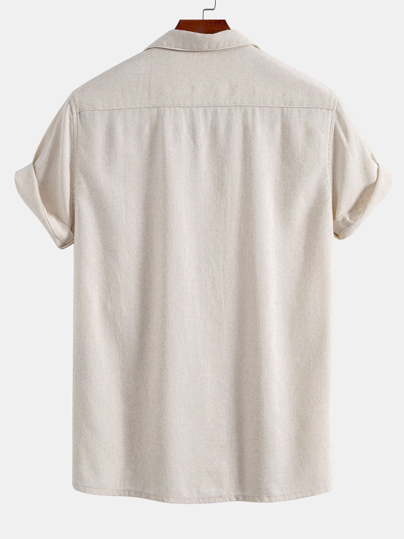 Pocketed Linen Cuban Shirt