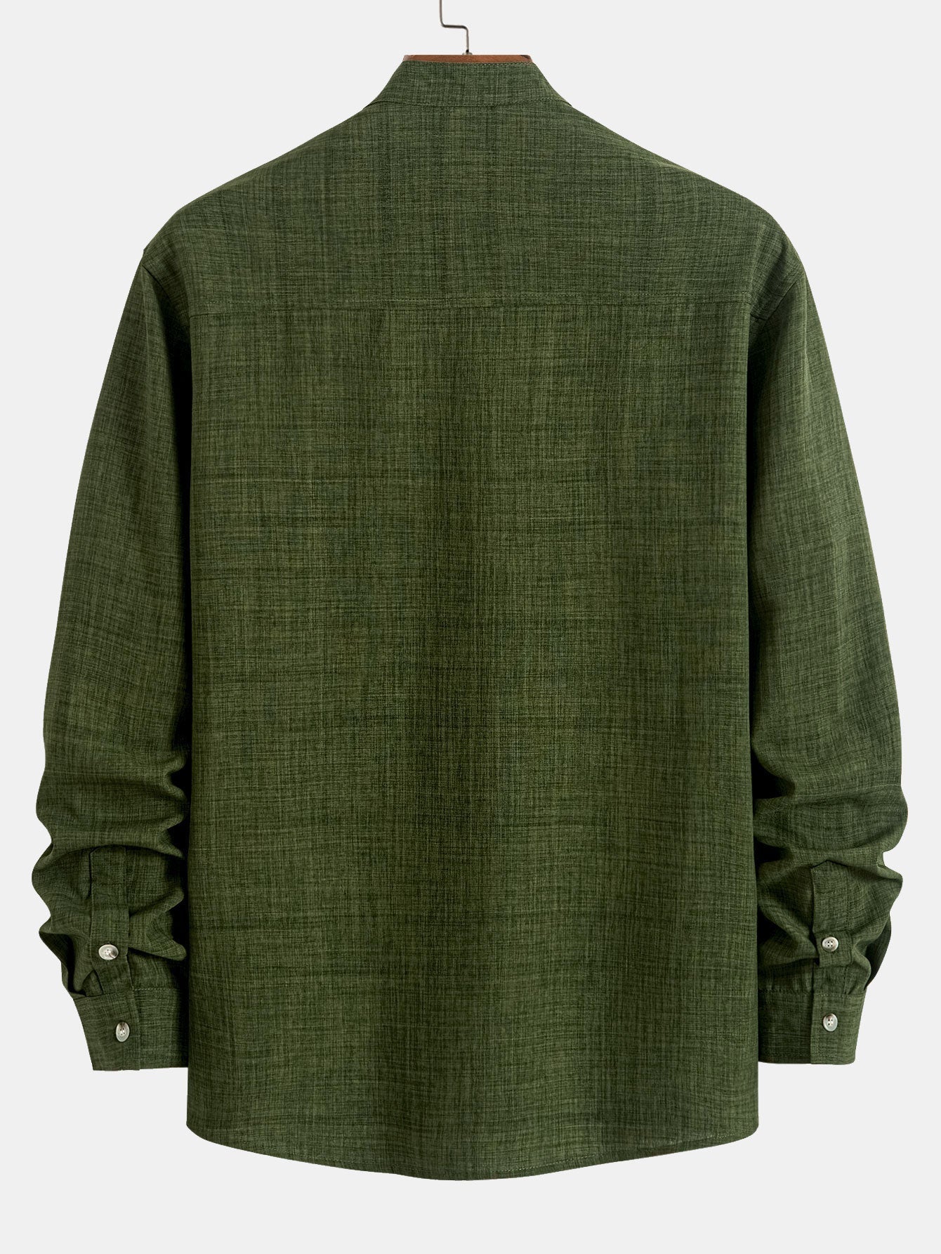 Long Sleeve Shirt with Stand-Up Collar