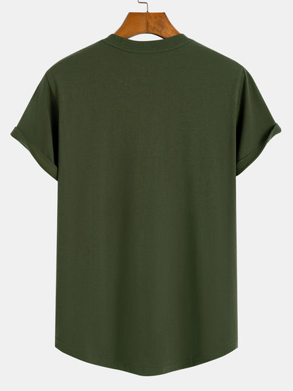 Essential Cotton Curved Hem T-Shirt