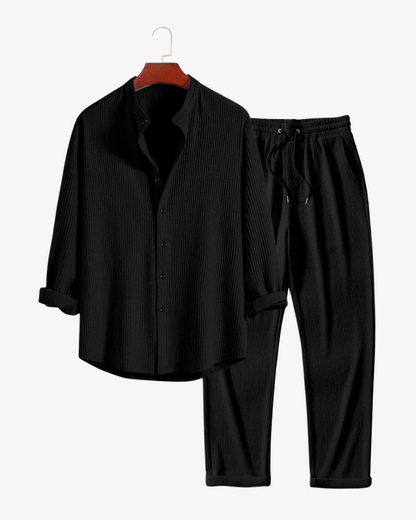 Premium Black Men's Two-Piece Outfit
