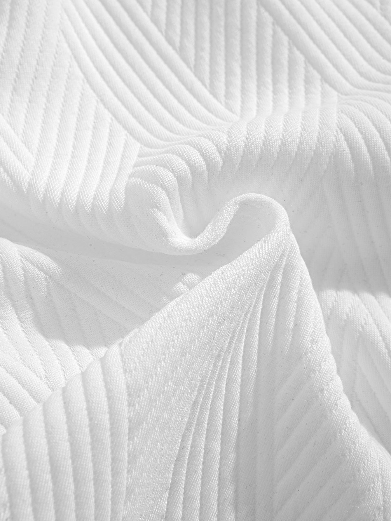 Striped Jacquard Sleeveless Hoodie and Shorts Set