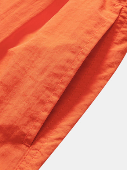 Men's Mid-Length Drawstring Swim Trunks