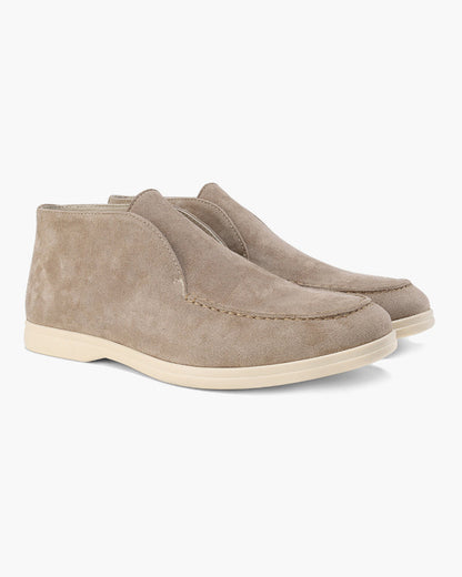 Suede High-Top Loafers