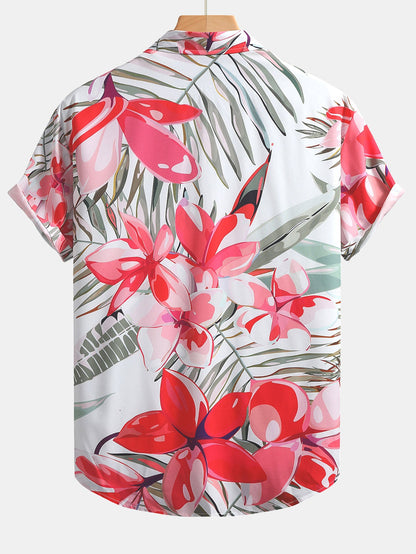 Floral Print Button-Up Shirt