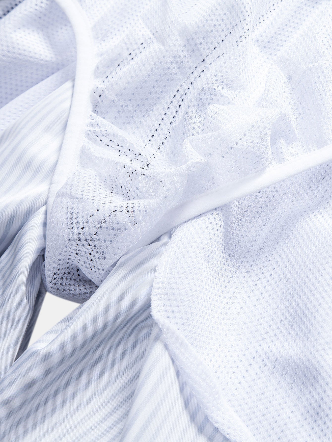 Palm Tree Pattern Button-Up Shirt with Striped Swim Shorts