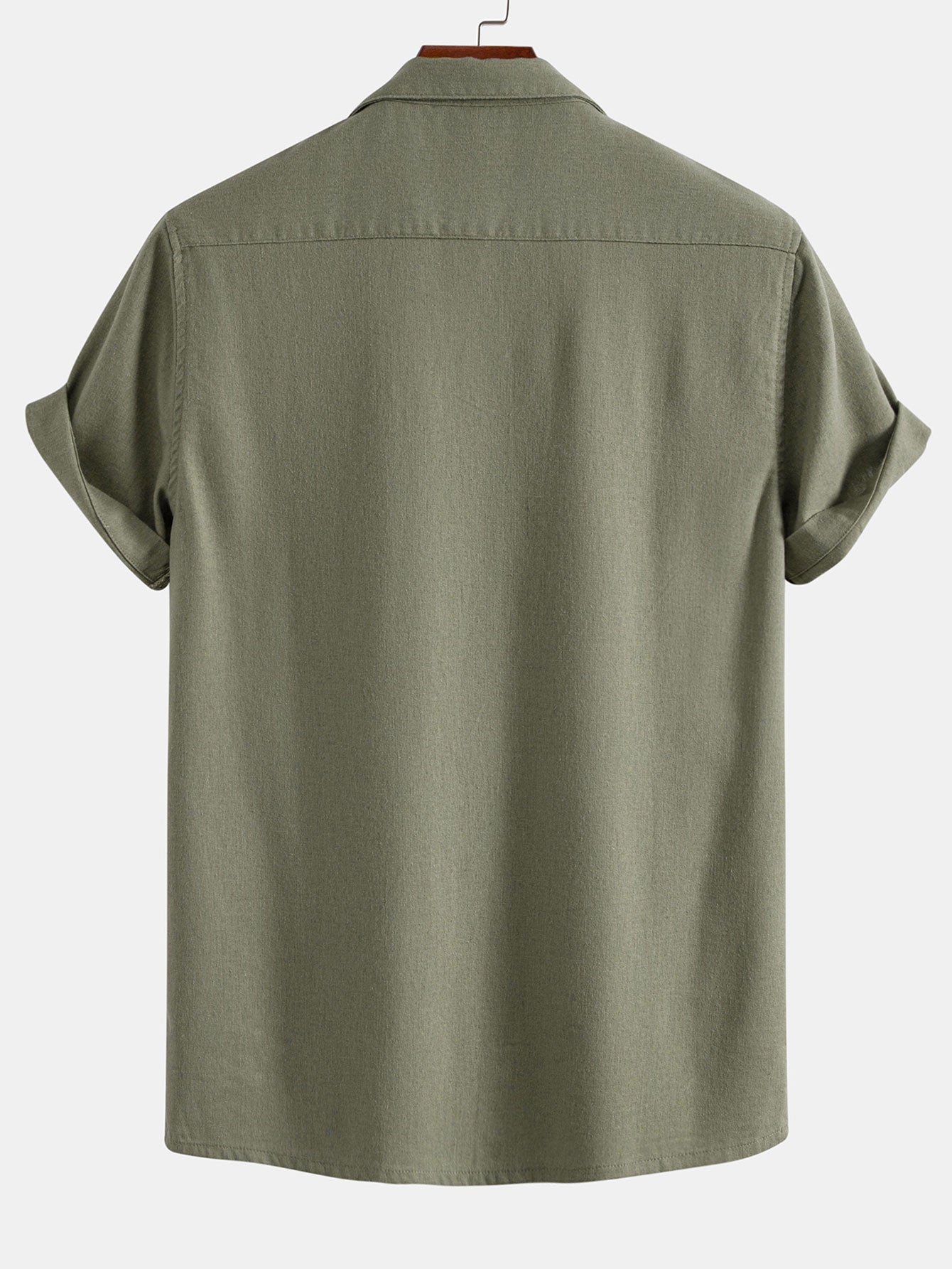 Pocketed Linen Cuban Shirt