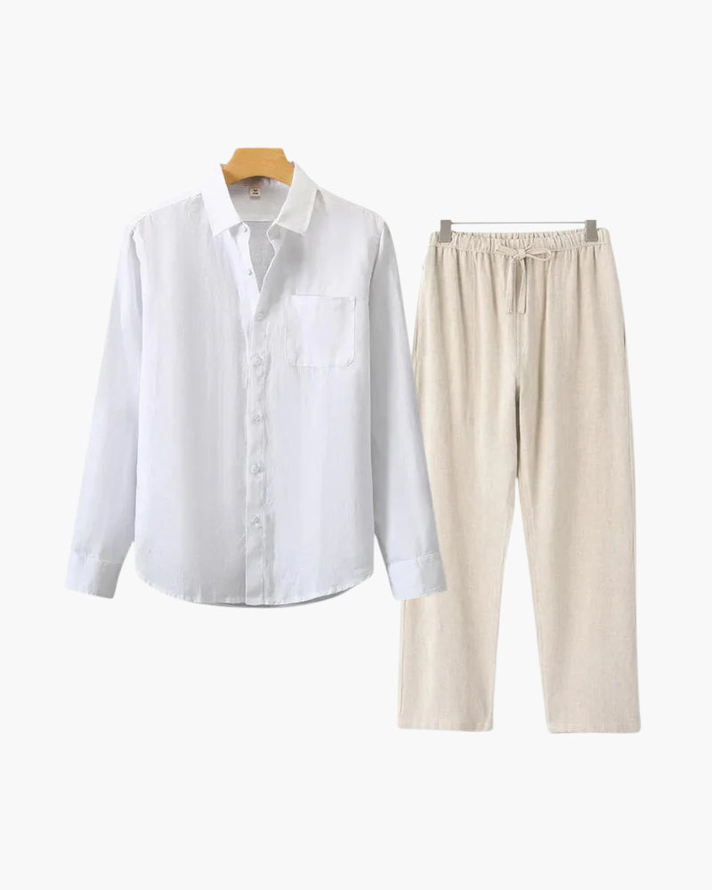 Long Sleeve Linen Set